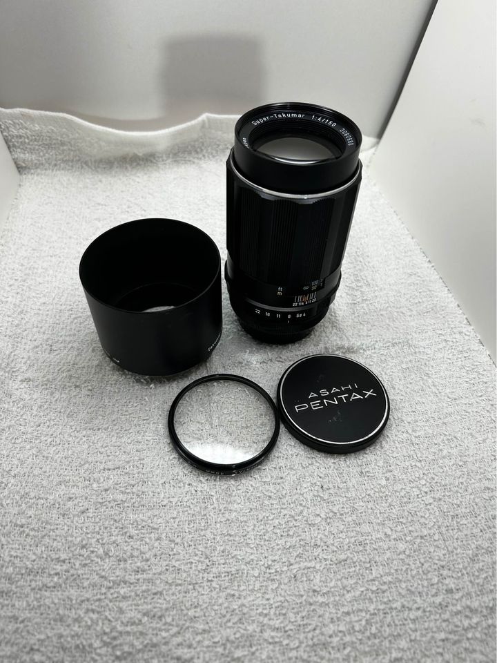 Pentax Super Takumar 150mm F4 Lens M42 Mount Superb!